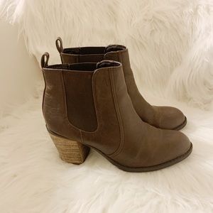 Diba Brown Ankle Boots